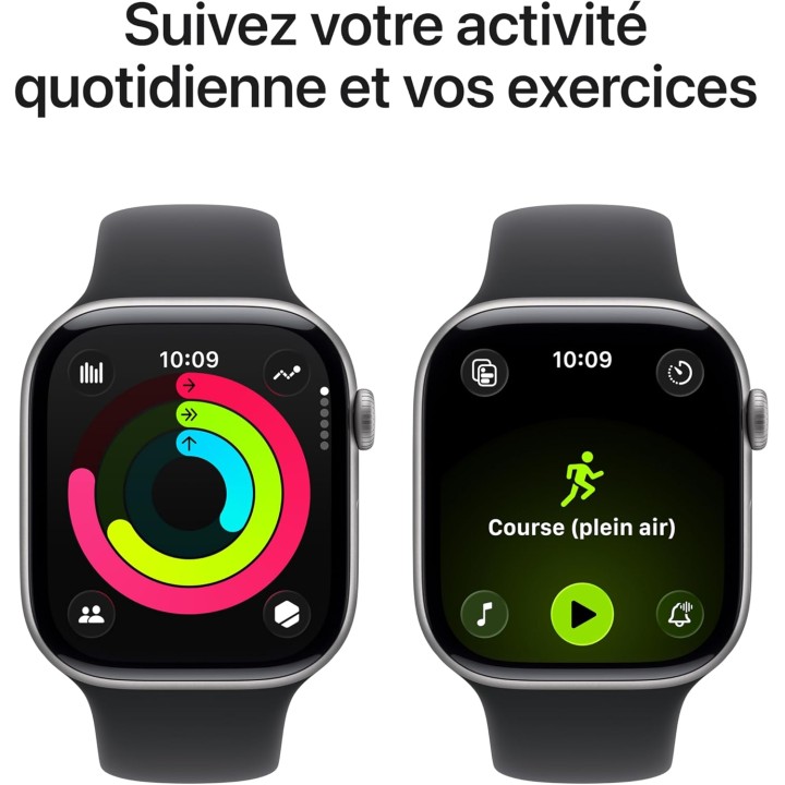 Montre connectée Apple Watch Series 11 GPS 46 mm - Gris sidéral/Noir