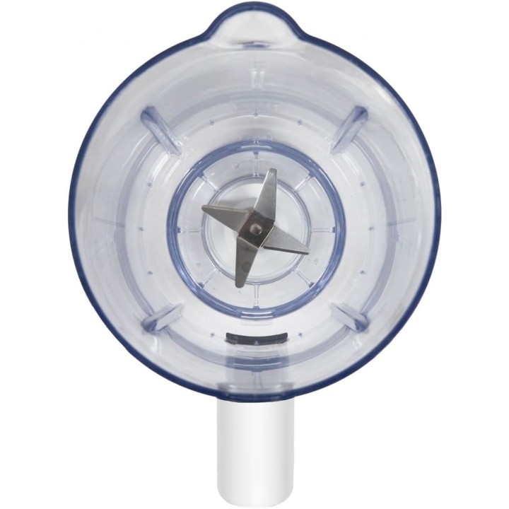 Blender 1,5L 600W inox blanc – Double lame, sécurité, entretien facile