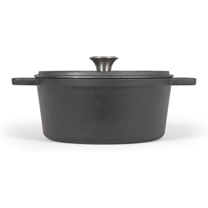 Faitout en fonte ronde 24 cm 4L tous feux noir Livoo