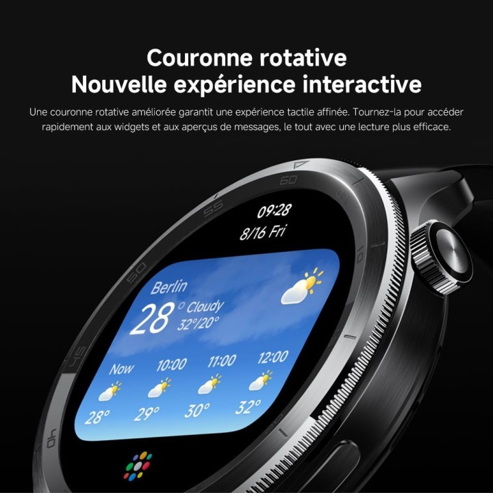 Montre connectée Xiaomi Watch S4 - Écran AMOLED, autonomie 15j, appels Bluetooth - Noir