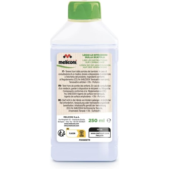 Nettoyant lave-linge 2-en-1 désinfectant anticalcaire écologique - 2x250ml Meliconi