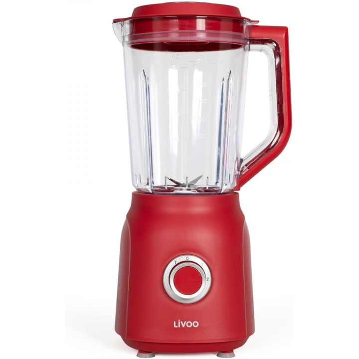 Blender 1,5L 600W inox blanc – Double lame, sécurité, entretien facile