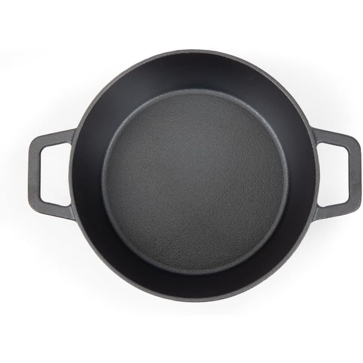 Faitout en fonte ronde 24 cm 4L tous feux noir Livoo