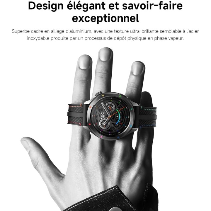 Montre connectée Xiaomi Watch S4 - Écran AMOLED, autonomie 15j, appels Bluetooth - Noir