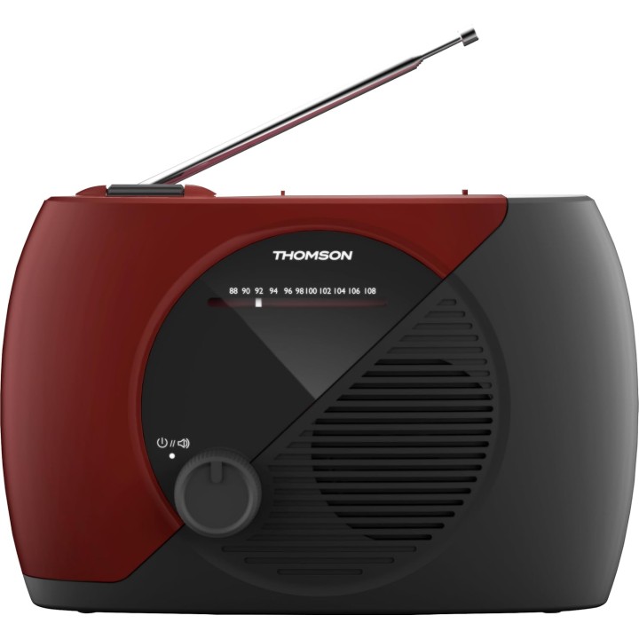 Radio portable FM analogique THOMSON RT353 - double alimentation - compacte - noir