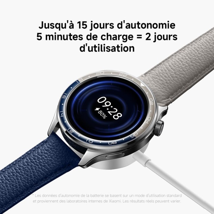 Montre connectée Xiaomi Watch S4 - Écran AMOLED, autonomie 15j, appels Bluetooth - Noir