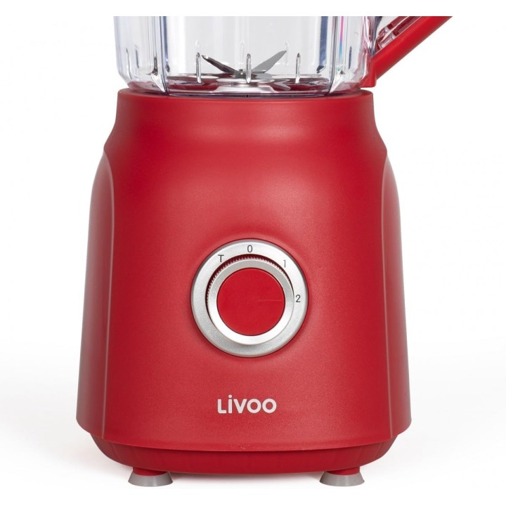 Blender 1,5L 600W inox blanc – Double lame, sécurité, entretien facile