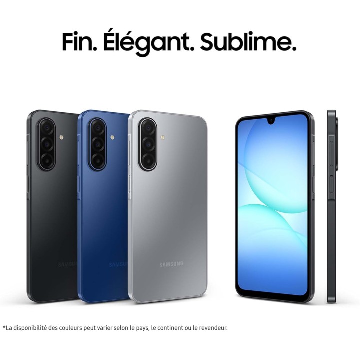 Smartphone Samsung Galaxy A17 5G - 128 Go - Écran 6,7'' Super AMOLED - Noir