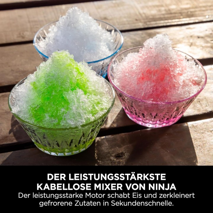 Blender portable Ninja Blast Max 570 ml - 3 modes, rechargeable USB, gris