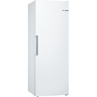 Congélateur armoire XXL NoFrost Bosch 365L - Porte inox - 191x70cm - Blanc