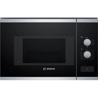 Micro-ondes encastrable Bosch 20L - 800W - Acier inoxydable noir - Combiné
