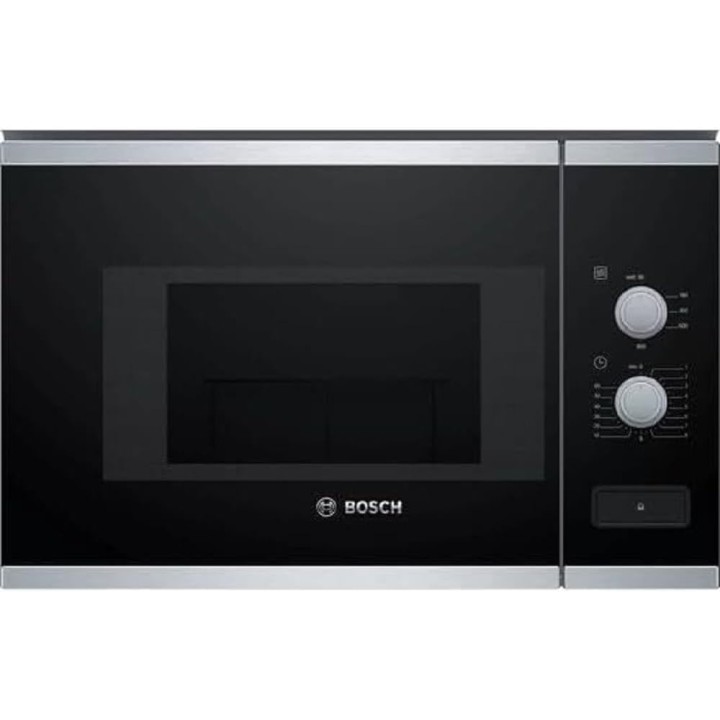 Micro-ondes encastrable Bosch 20L - 800W - Acier inoxydable noir - Combiné