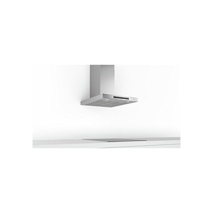 Hotte décorative murale 60 cm inox Bosch – Débit 720 m3/h – Éclairage LED