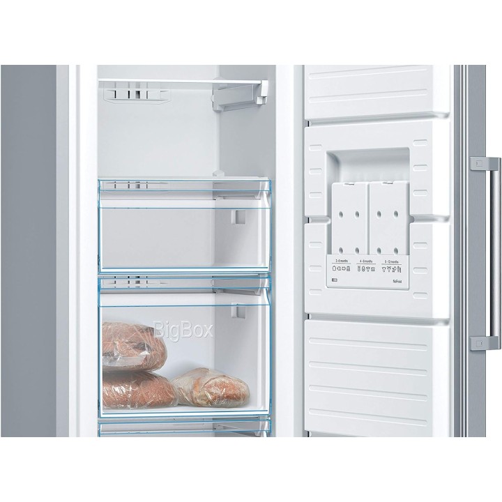 Congélateur armoire NoFrost Bosch Serie 4 - 242L inox effet métal VarioZone