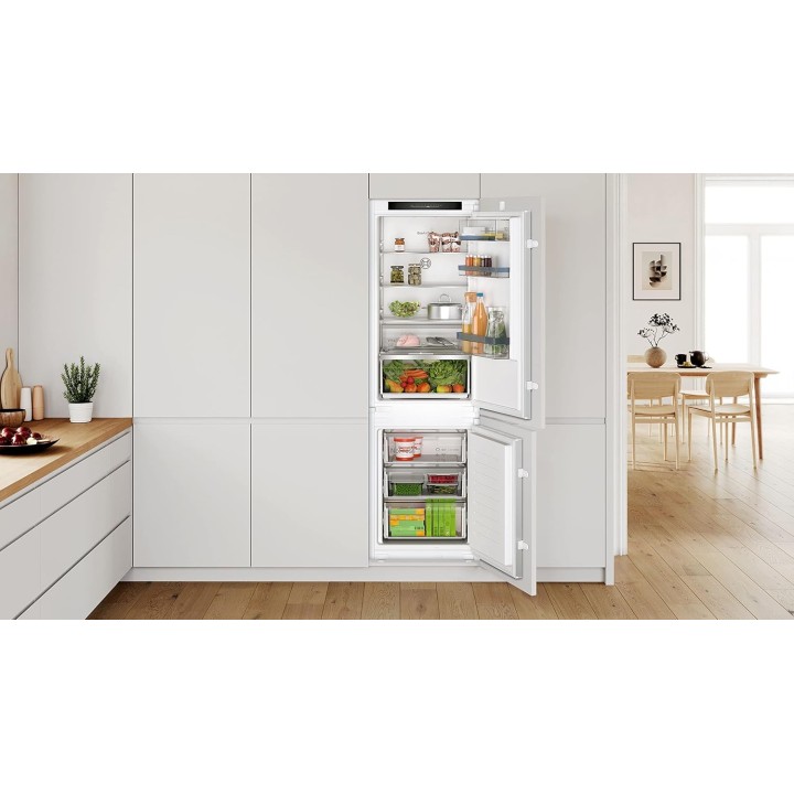 Combiné réfrigérateur-congélateur encastrable Bosch Serie 4 NoFrost VitaFresh XXL 260L