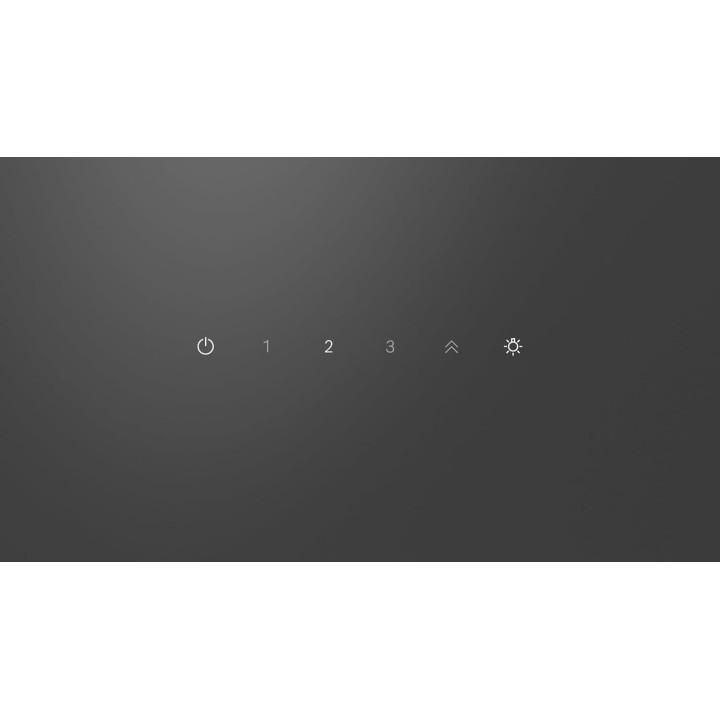 Hotte murale décorative 80 cm - Verre noir glossy - Très silencieuse - Éclairage LED