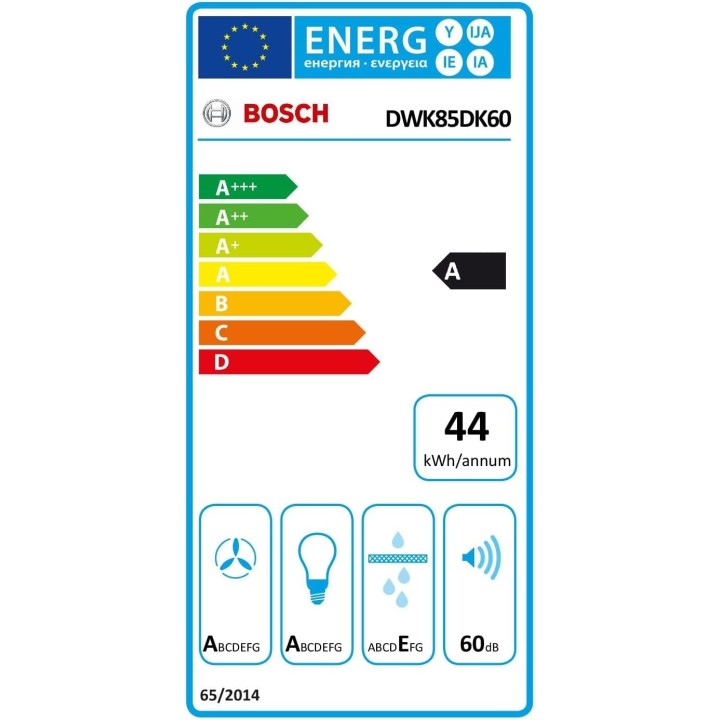 Hotte murale décorative 80 cm - Verre noir glossy - Très silencieuse - Éclairage LED