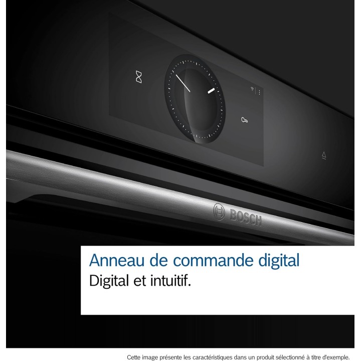 Four encastrable multifonction Bosch Série 8 - Pyrolyse - Noir - Écran tactile
