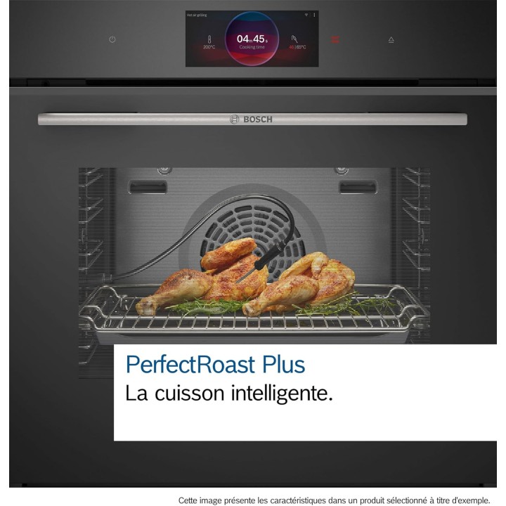 Four encastrable multifonction Bosch Série 8 - Pyrolyse - Noir - Écran tactile