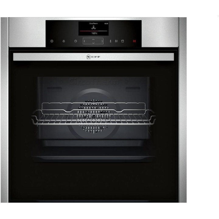 Four encastrable multifonction Neff noir – Finition brossée, hydrolyse, 3650 W