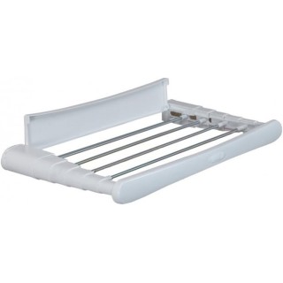 Séchoir mural extensible 160 cm aluminium - pliable, montage mural Cuncial