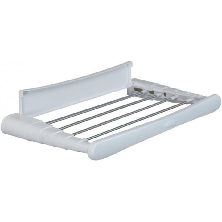 Séchoir mural extensible 160 cm aluminium - pliable, montage mural Cuncial