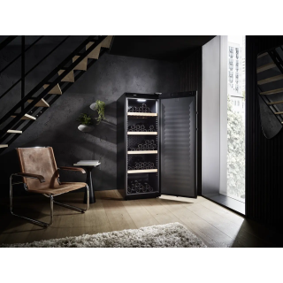 Cave à vin 196 bouteilles porte vitrée noir - triple protection UV Liebherr