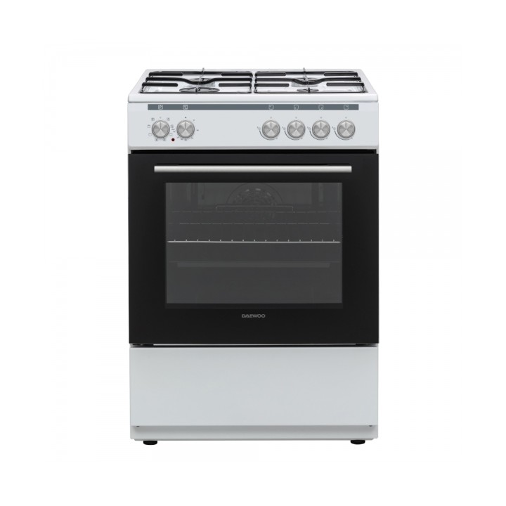 Cuisinière 4 feux gaz 60x60 cm blanc - CARINO 6409 ZEW