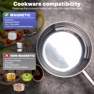 Table de cuisson induction 2 foyers domino noir - CARINO