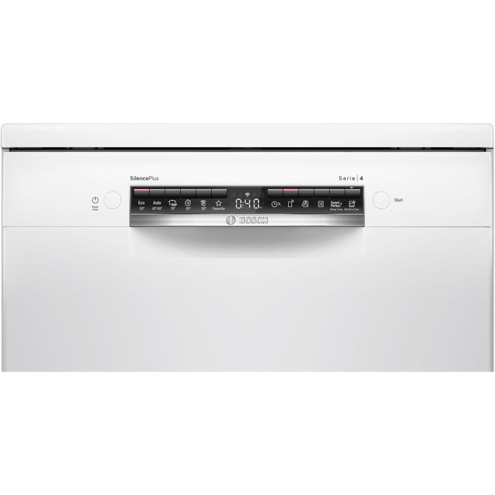 Lave-vaisselle pose libre 14 couverts connecté Home Connect Bosch blanc 60 cm