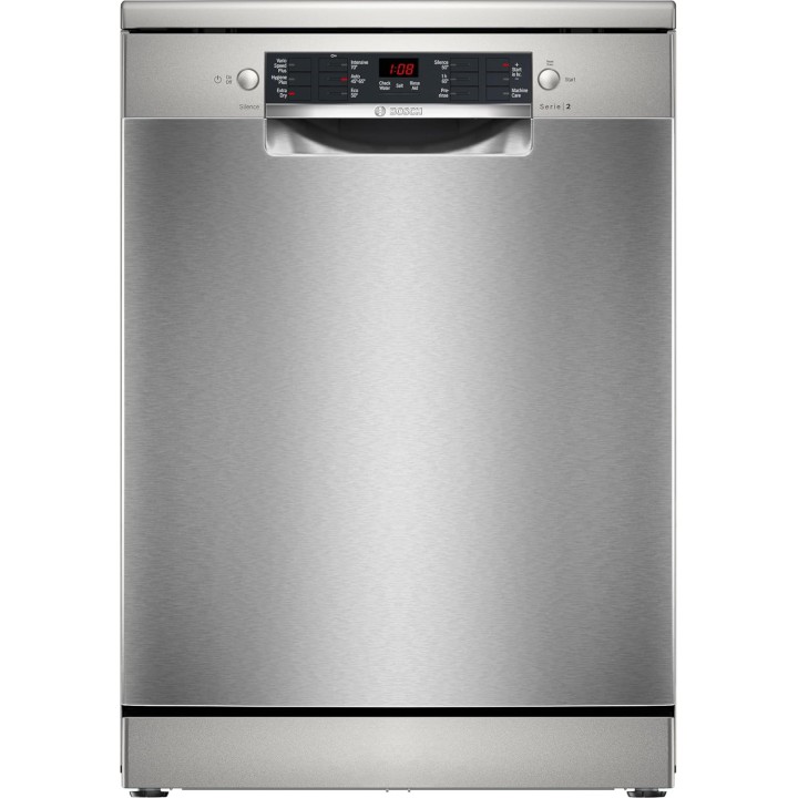 Lave-vaisselle pose libre 12 couverts inox argent Bosch Series 2 - 60 cm