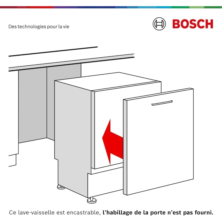 Lave-vaisselle tout encastrable Bosch 13 couverts - Home Connect Silence Plus Série 6