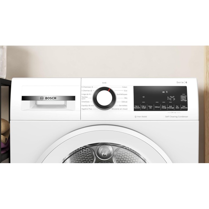 Sèche-linge pompe à chaleur Bosch Série 6 - 8 kg - AutoDry - SelfCleaning Condenser
