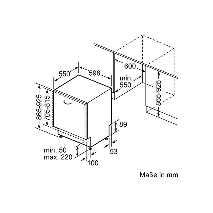 Lave-vaisselle encastrable 13 couverts NEFF S275HAX29E Home Connect inox