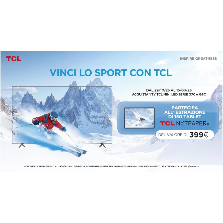 TV QD-Mini LED 65 pouces TCL - 4K HDR, 144 Hz, Dolby Vision IQ, Google TV