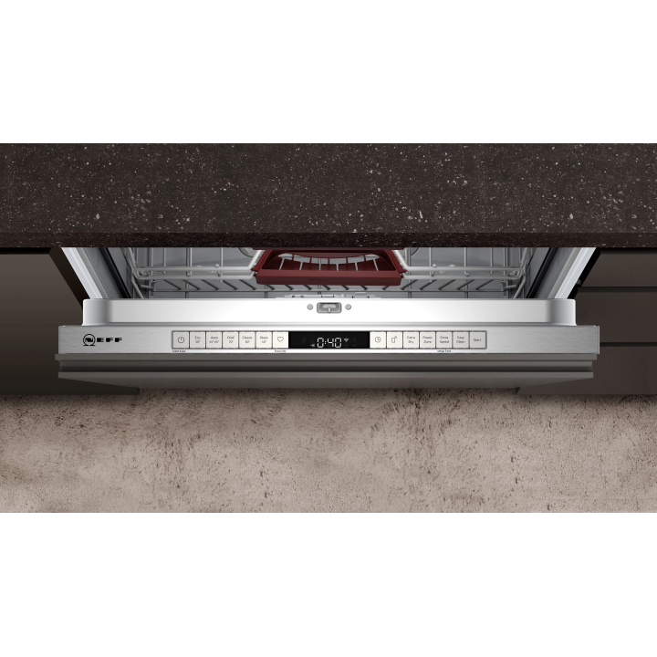 Lave-vaisselle tout intégrable 13 couverts NEFF S255HVX15E - Home Connect, Inox, silencieux