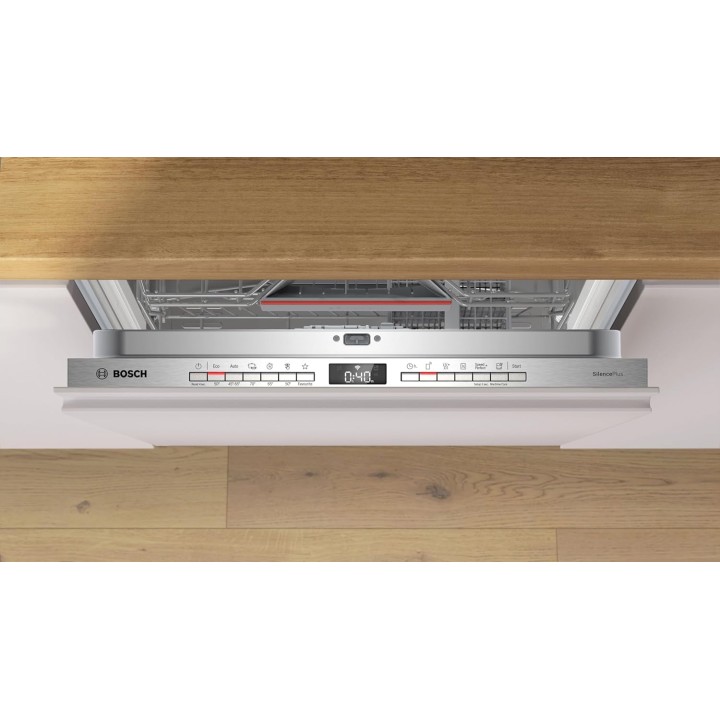 Lave-vaisselle intégrable 14 couverts Home Connect Bosch Eco Silence blanc