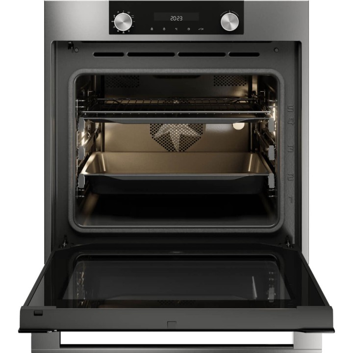 Four encastrable multifonction pyrolyse inox - fermeture douce ASKO