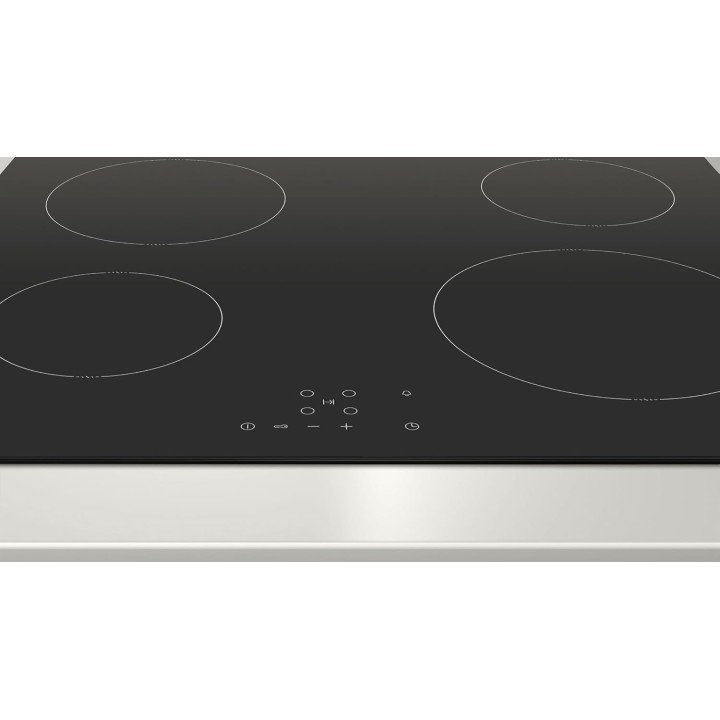 Table de cuisson vitrocéramique 4 foyers - Commandes tactiles 60 cm Neff noir encastrable