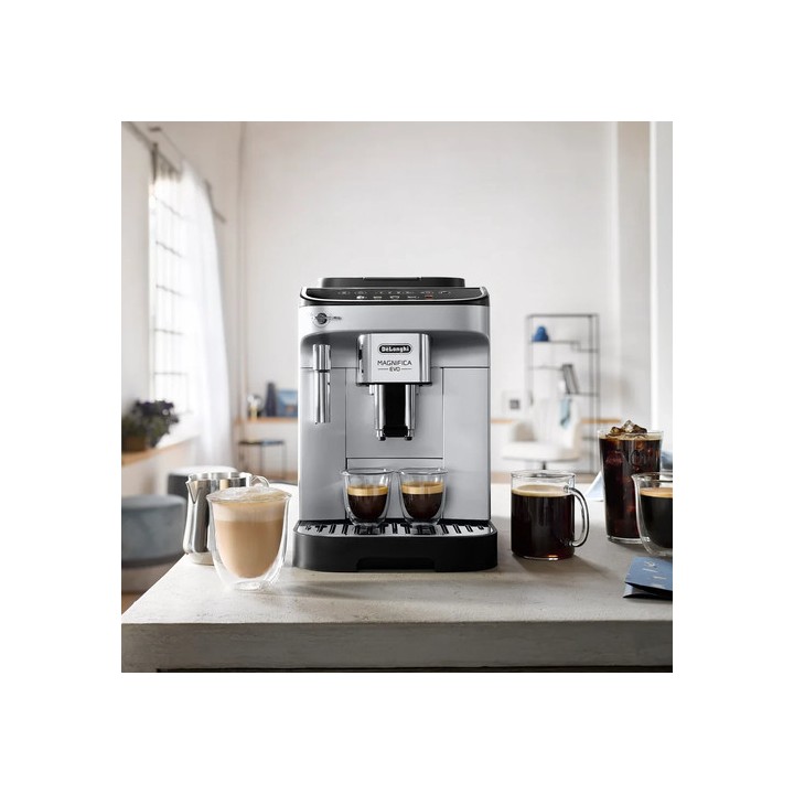 Machine à expresso automatique De'Longhi Magnifica Evo - Café moulu - Noir/Argent