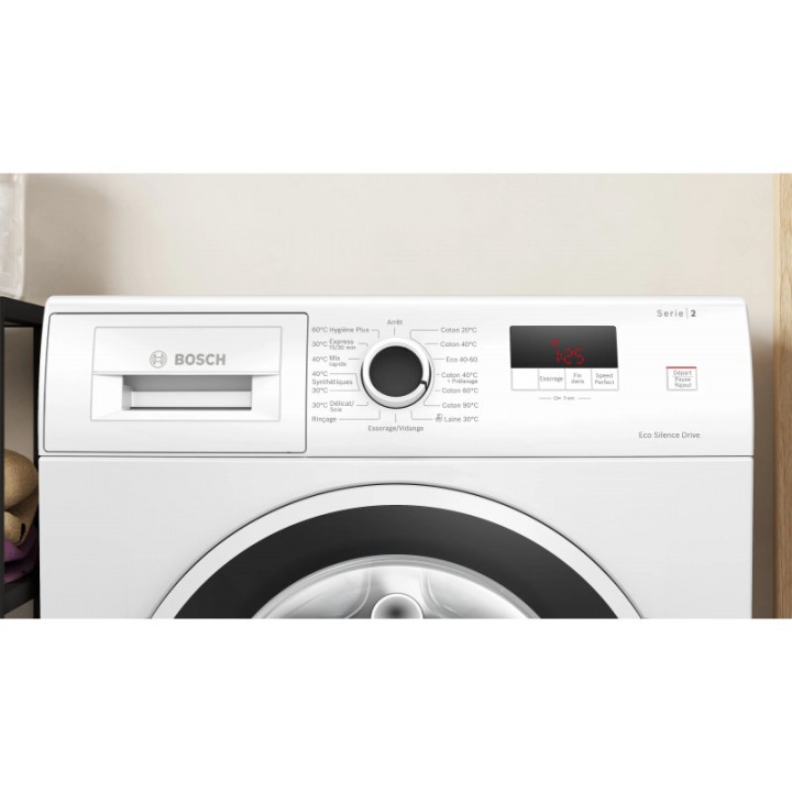 Lave-linge hublot BOSCH 7 kg – 1400 tr/min – 11 programmes – Classe A – Pose libre