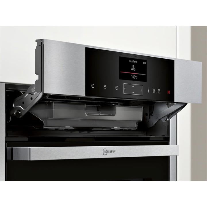 Four encastrable multifonction Neff noir – Finition brossée, hydrolyse, 3650 W