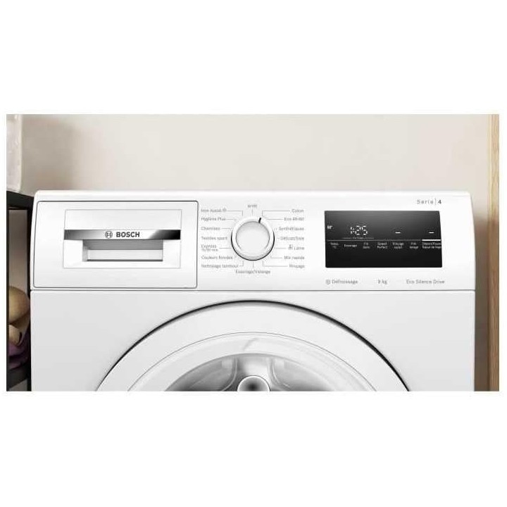 Lave-linge hublot Bosch Série 4 - 9 kg - 1200 trs/min - Eco Silence Drive