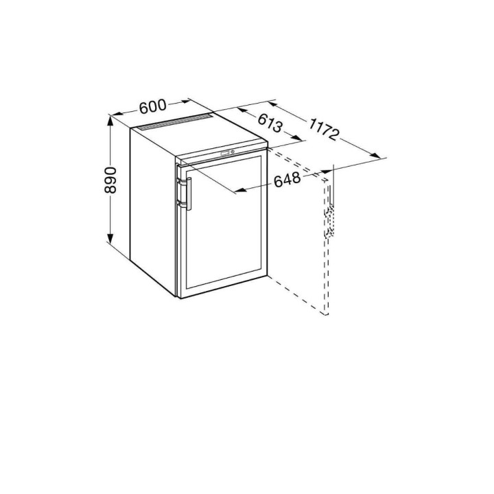 Cave à vin 66 bouteilles porte vitrée pose libre - Liebherr WKb 1802