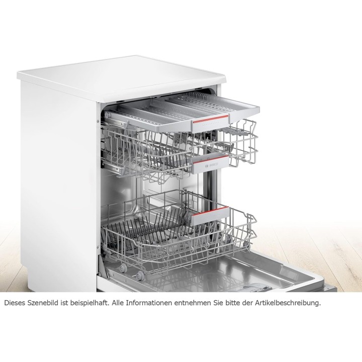 Lave-vaisselle pose libre 14 couverts connecté Home Connect Bosch blanc 60 cm