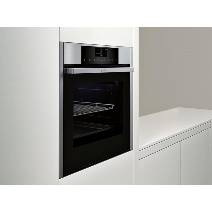 Four encastrable multifonction Neff noir – Finition brossée, hydrolyse, 3650 W
