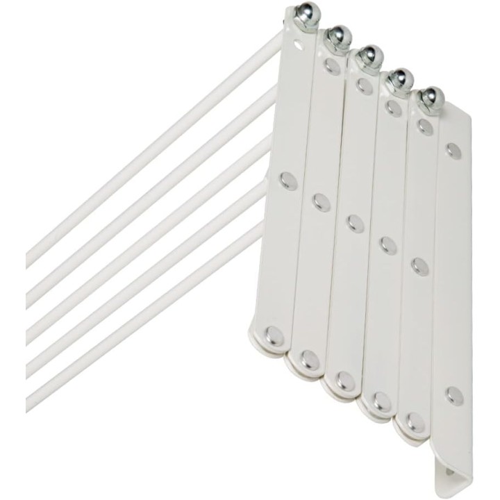 Séchoir mural extensible 160 cm aluminium - pliable, montage mural Cuncial