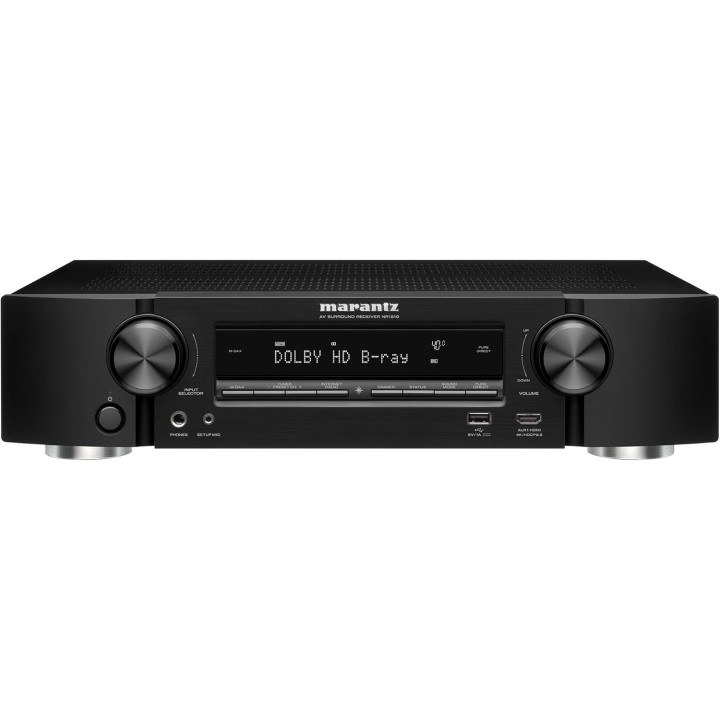 Ampli home cinéma 5.2 canaux slim Marantz NR1510 - UHD 4K, Wi-Fi, Bluetooth, HEOS