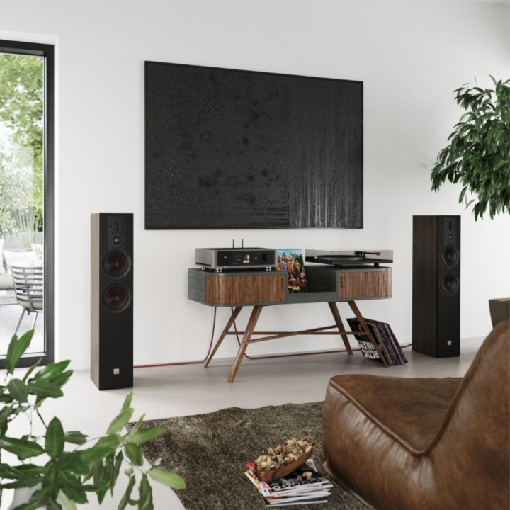 Enceintes colonne DALI Opticon 6 Mk2 - Tweeter à ruban - Noir satiné - Paire