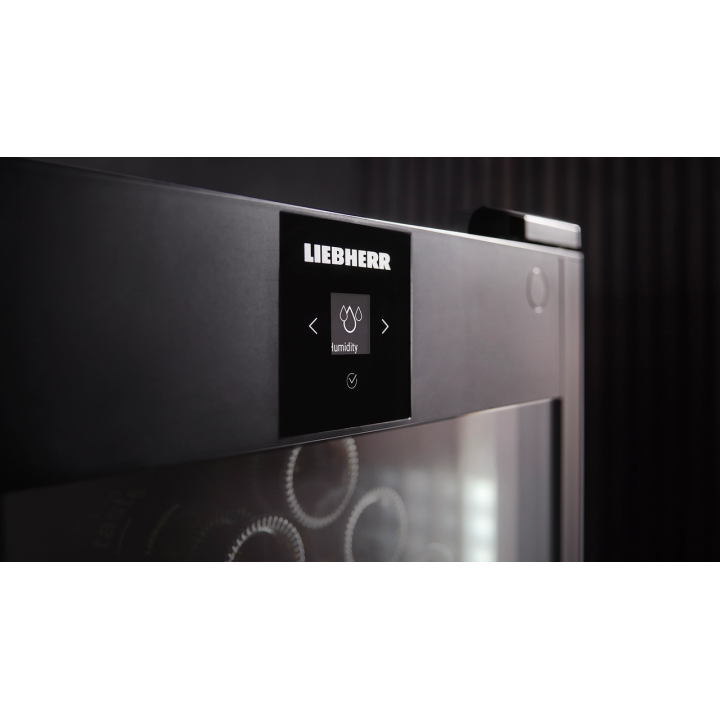 Cave à vin 196 bouteilles porte vitrée noir - triple protection UV Liebherr